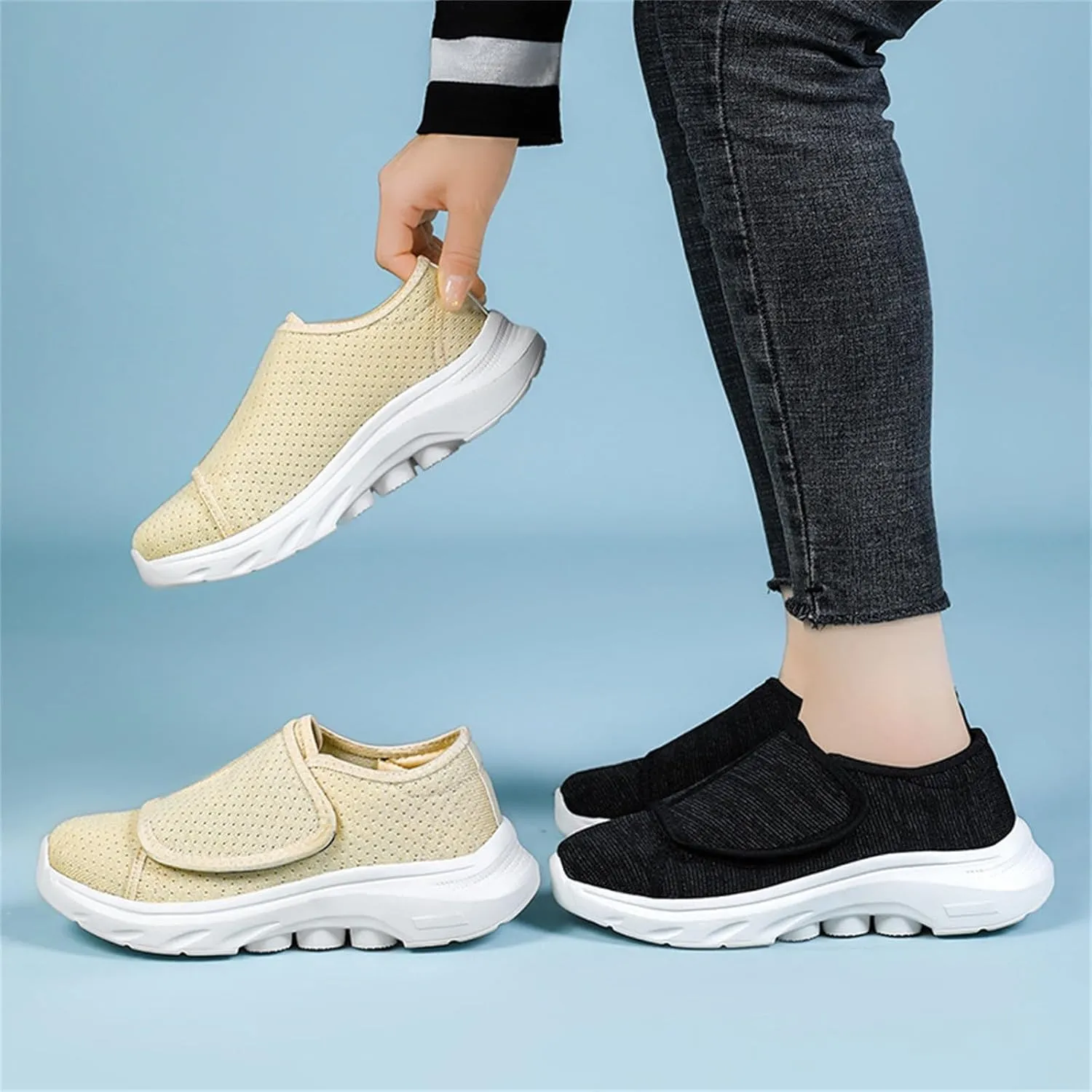 Women Trainers Running Walking Slip-on Sports Jogging Tennis Gym Shoes Comfortable Lightweight Casual Sneakers