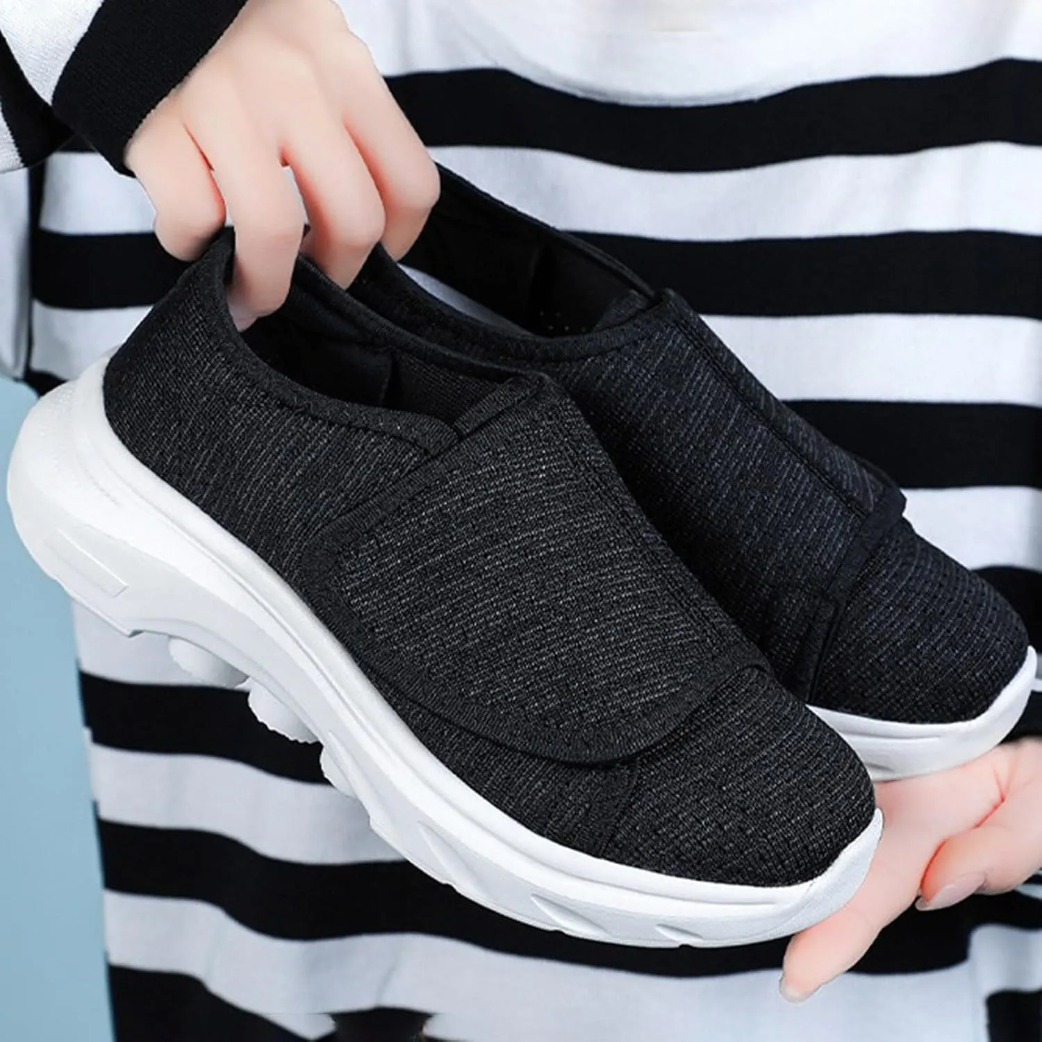 Women Trainers Running Walking Slip-on Sports Jogging Tennis Gym Shoes Comfortable Lightweight Casual Sneakers