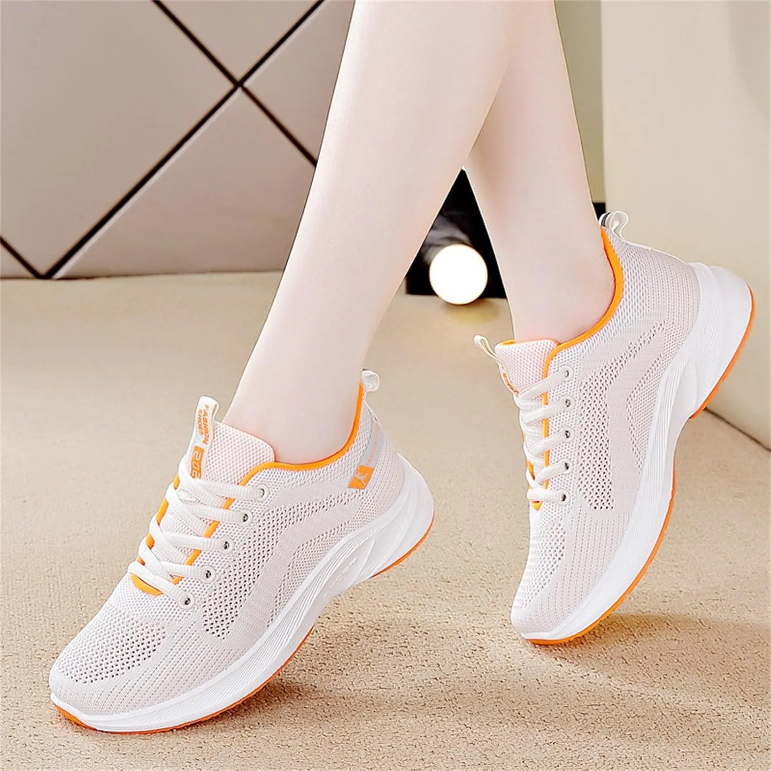 Women Trainers Running Walking Sneakers Ladies Gym Trainer Fitness Jogging Lace Up Breathable Casual Lightweight Shoes