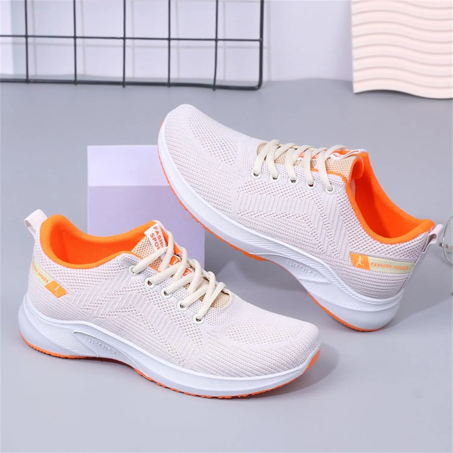 Women Trainers Running Walking Sneakers Ladies Gym Trainer Fitness Jogging Lace Up Breathable Casual Lightweight Shoes