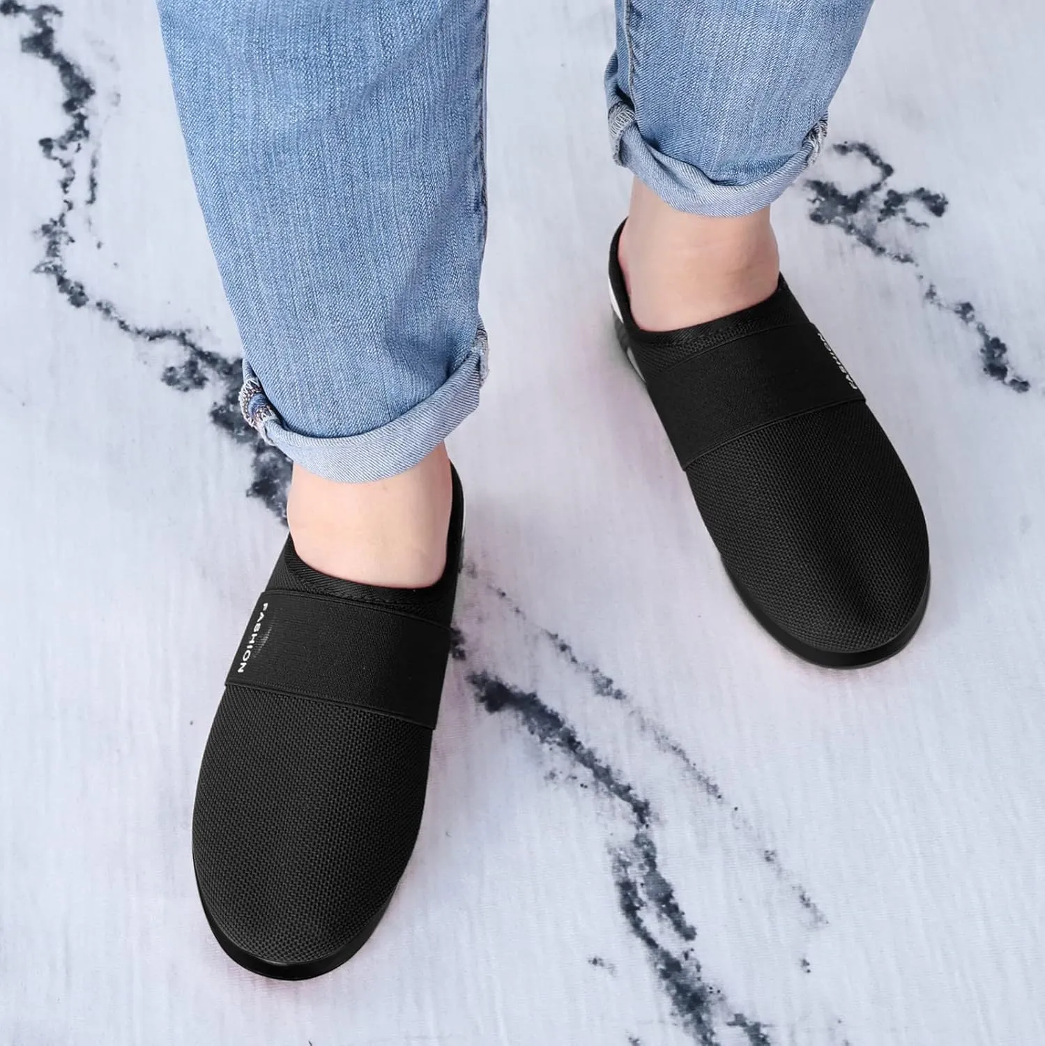 Women's Backless Slip on Mesh Sneakers Shoes Mens Casual Shoes Arch Support Women's Casual Shoes Women Shoes Sneakers White Tennis Shoe Trainers Shoe