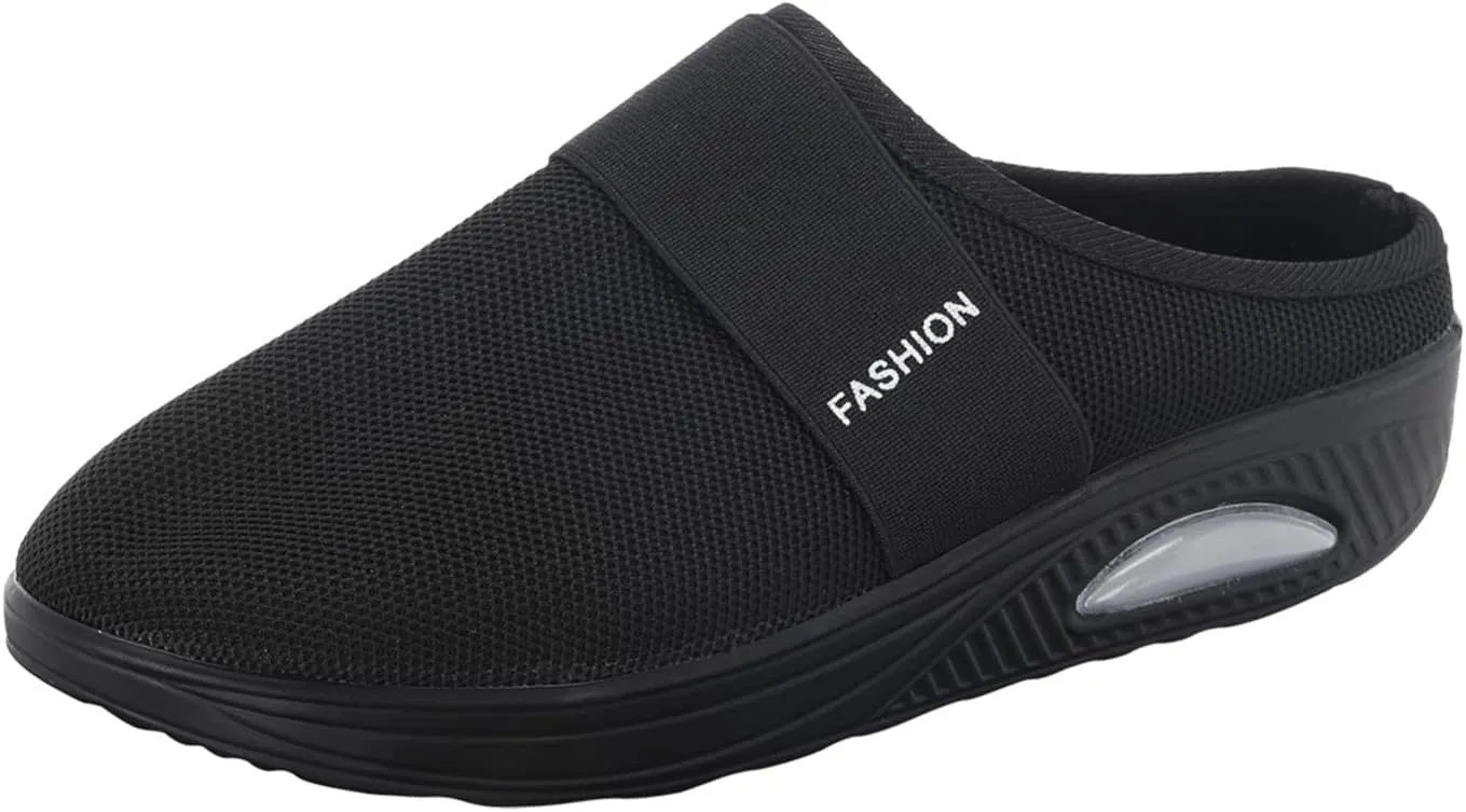 Women's Backless Slip on Mesh Sneakers Shoes Mens Casual Shoes Arch Support Women's Casual Shoes Women Shoes Sneakers White Tennis Shoe Trainers Shoe