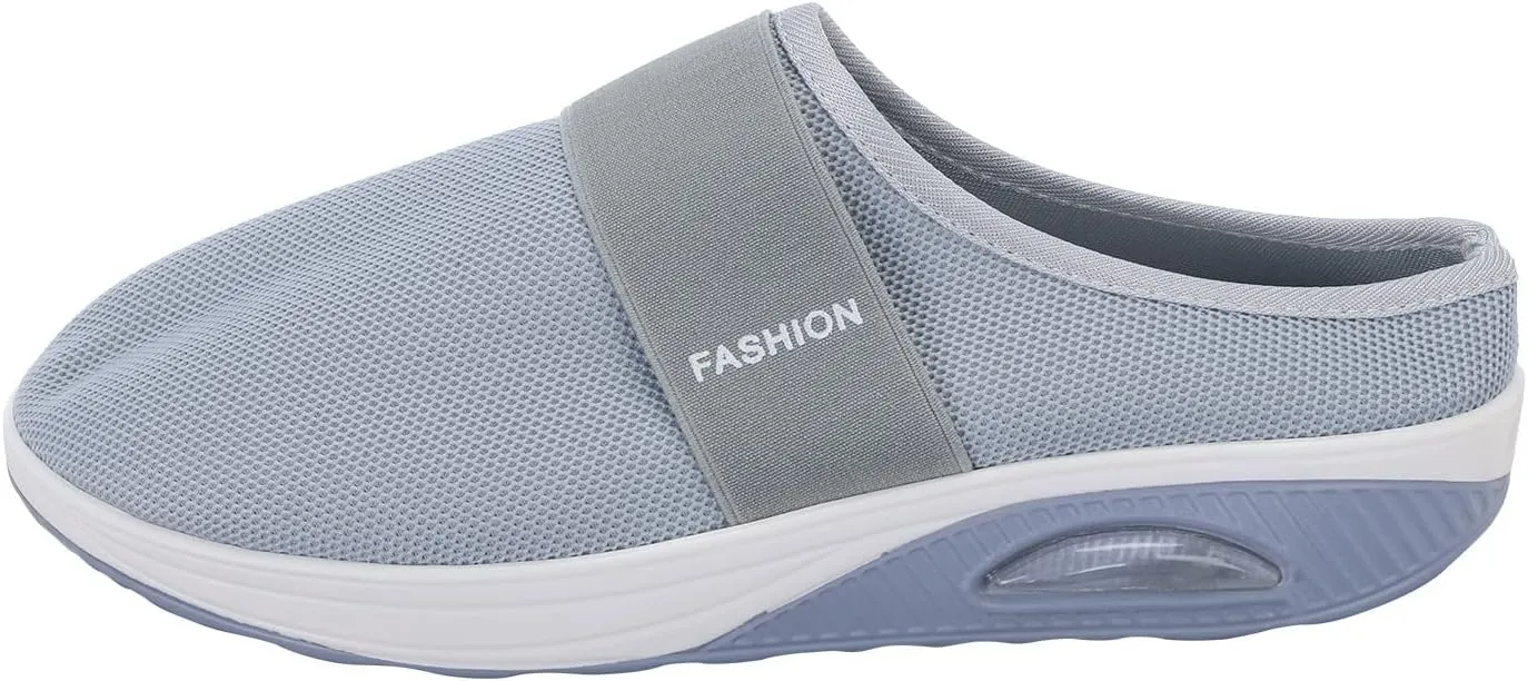 Women's Backless Slip on Mesh Sneakers Shoes Womens Running Shoes Comfortable Men Casual Dress Shoes Platform Sneakers Waterproof Tennis Shoe Cross Trainer Shoe