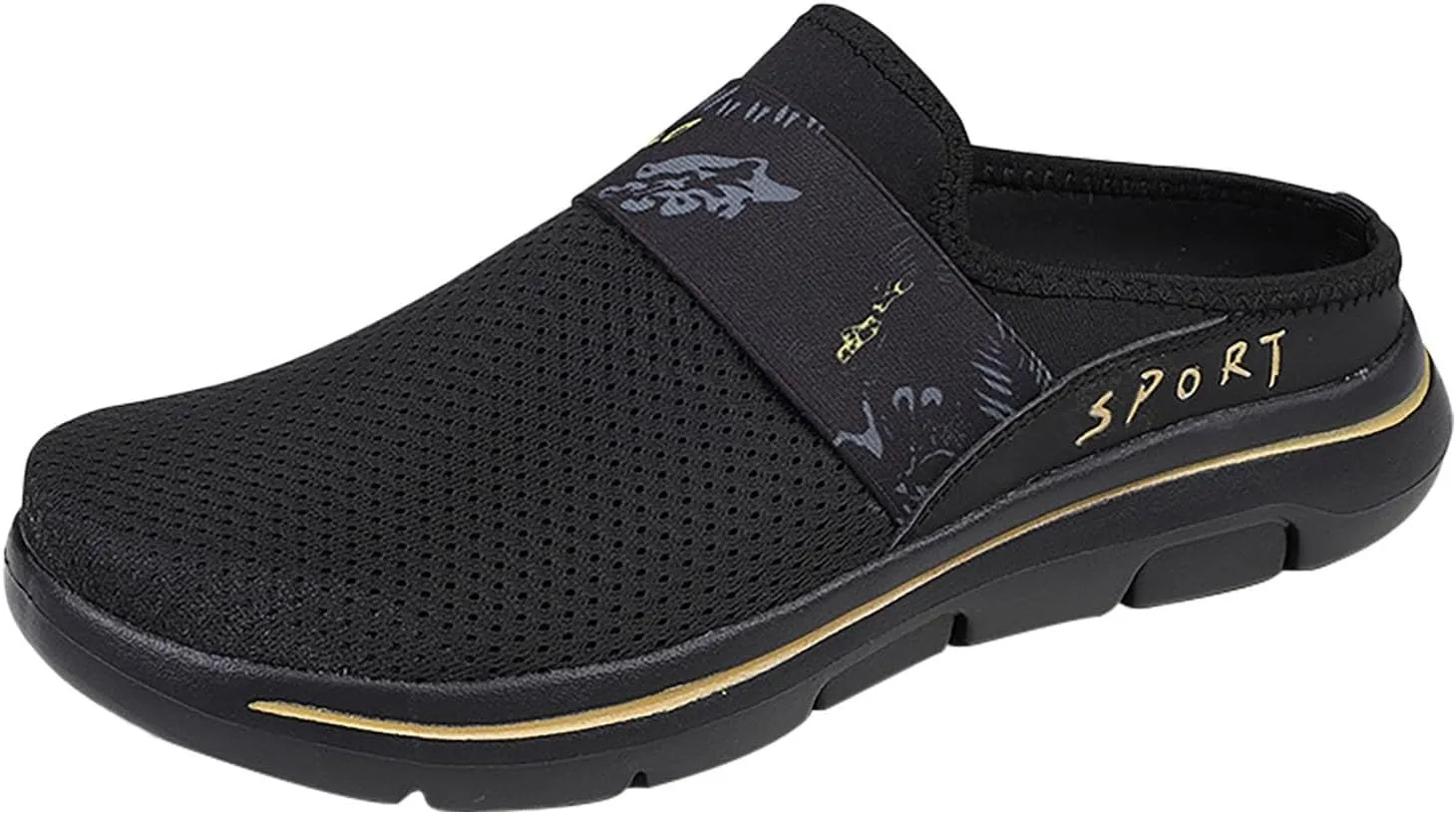 Womens Backless Sneakers Mesh Slip-on Mule Shoes Slip On Shoes Women Arch Support Men Casual Shoes Fashion Sneakers 2025 Waterproof Tennis Shoe Trainers Shoe