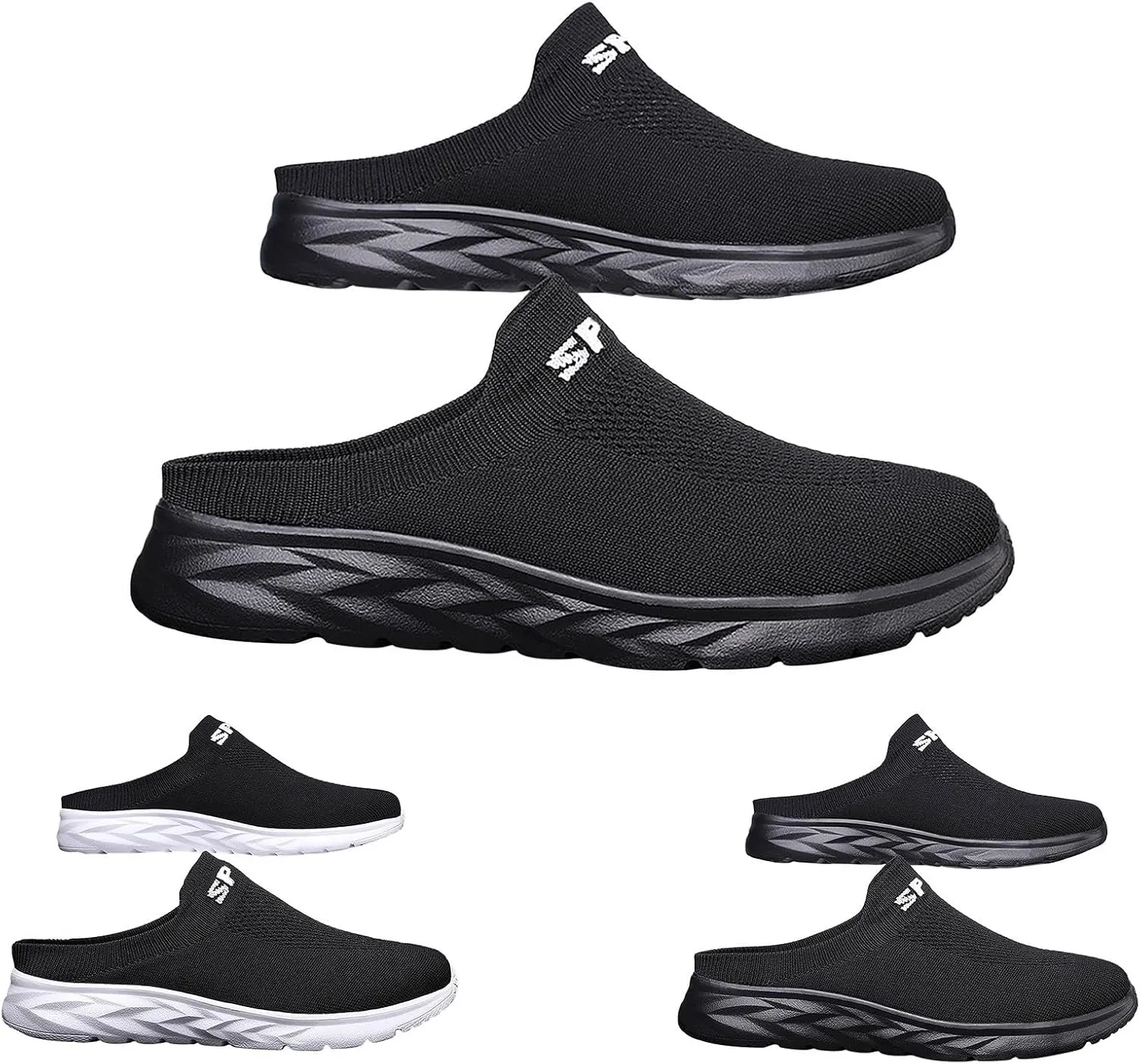 Womens Backless Sneakers Mesh Slip-on Mule Shoes Tennis Shoes Men Fashion Woman Shoes Casual Brown Sneakers Red Tennis Shoe Loafers Casual Slip On