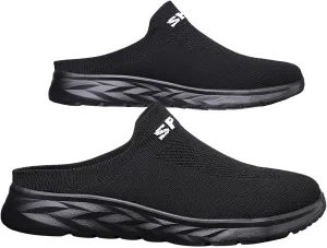 Womens Backless Sneakers Mesh Slip-on Mule Shoes Tennis Shoes Men Fashion Woman Shoes Casual Brown Sneakers Red Tennis Shoe Loafers Casual Slip On