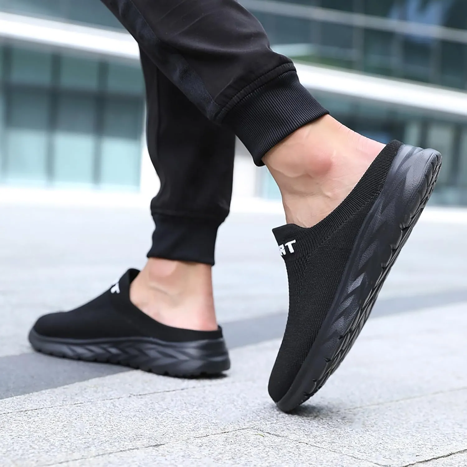 Womens Backless Sneakers Mesh Slip-on Mule Shoes Tennis Shoes Men Fashion Woman Shoes Casual Brown Sneakers Red Tennis Shoe Loafers Casual Slip On
