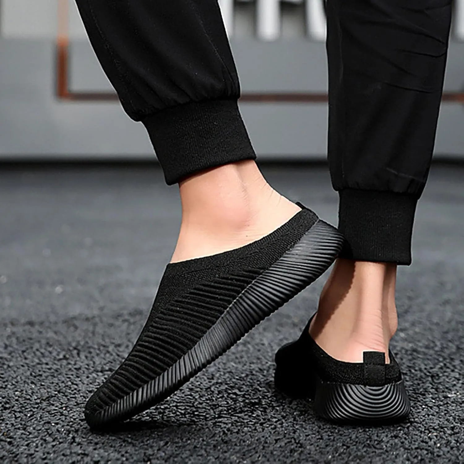 Womens Backless Sneakers Mesh Slip-on Mule Shoes Womens Tennis Shoes Wide Width Slip On Shoes Casual Women Shoes Sneakers Steel Toe Tennis Shoe Loafers Casual Slip On