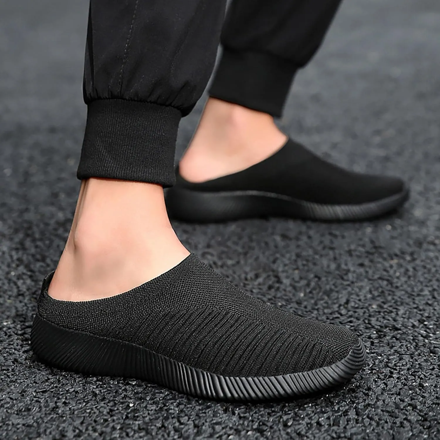 Womens Backless Sneakers Mesh Slip-on Mule Shoes Womens Tennis Shoes Wide Width Slip On Shoes Casual Women Shoes Sneakers Steel Toe Tennis Shoe Loafers Casual Slip On