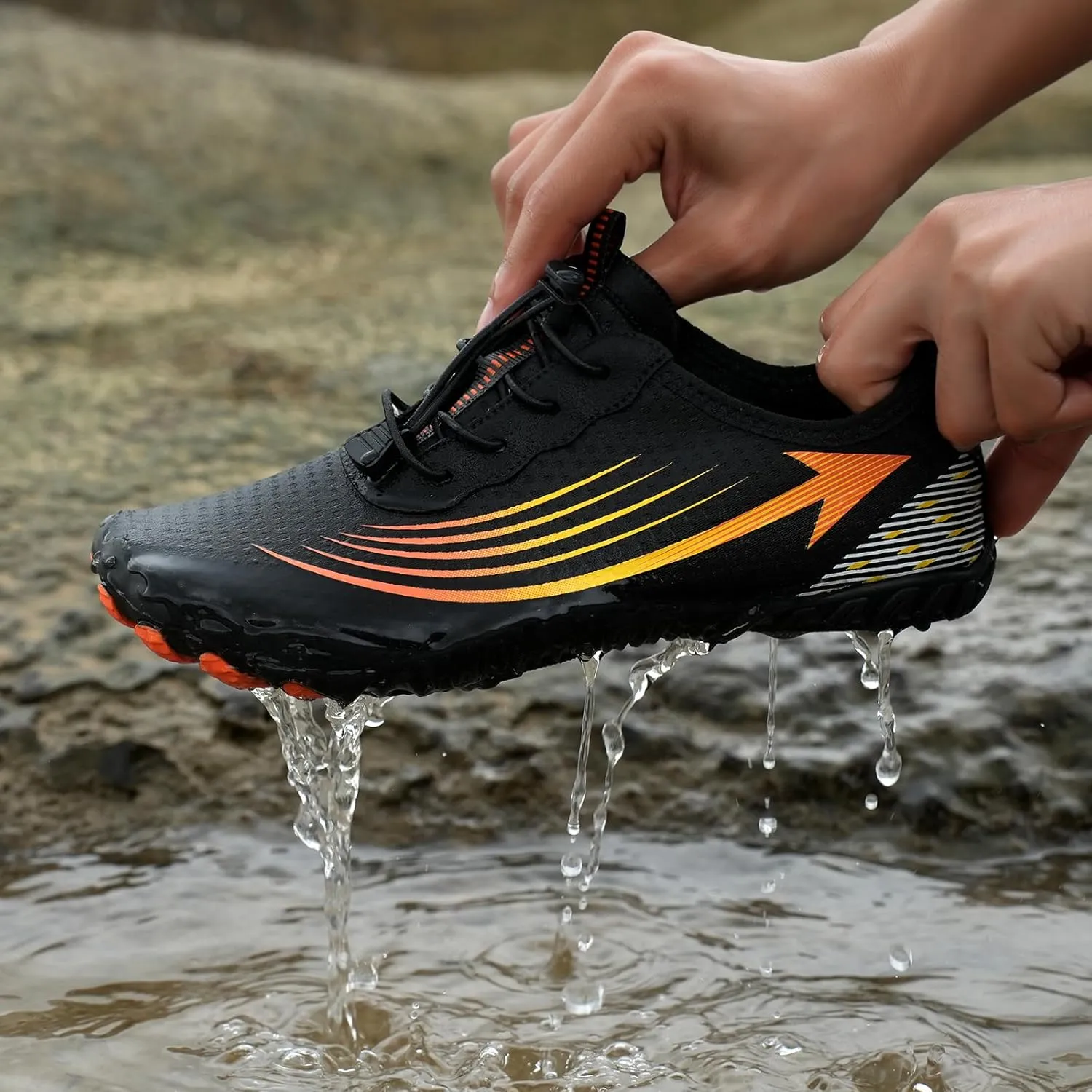 Womens Barefoot Shoes Wide Toe Box Slip On Walking Shoes Grounded Footwear for Women with Neuropathy Breathable Lightweight Hiking Zero Drop