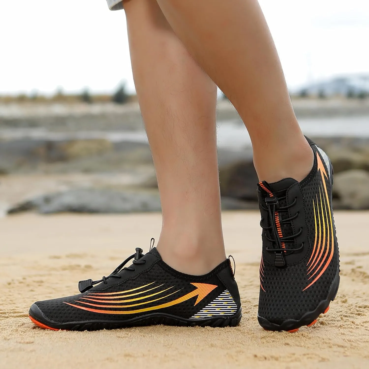 Womens Barefoot Shoes Wide Toe Box Slip On Walking Shoes Grounded Footwear for Women with Neuropathy Breathable Lightweight Hiking Zero Drop