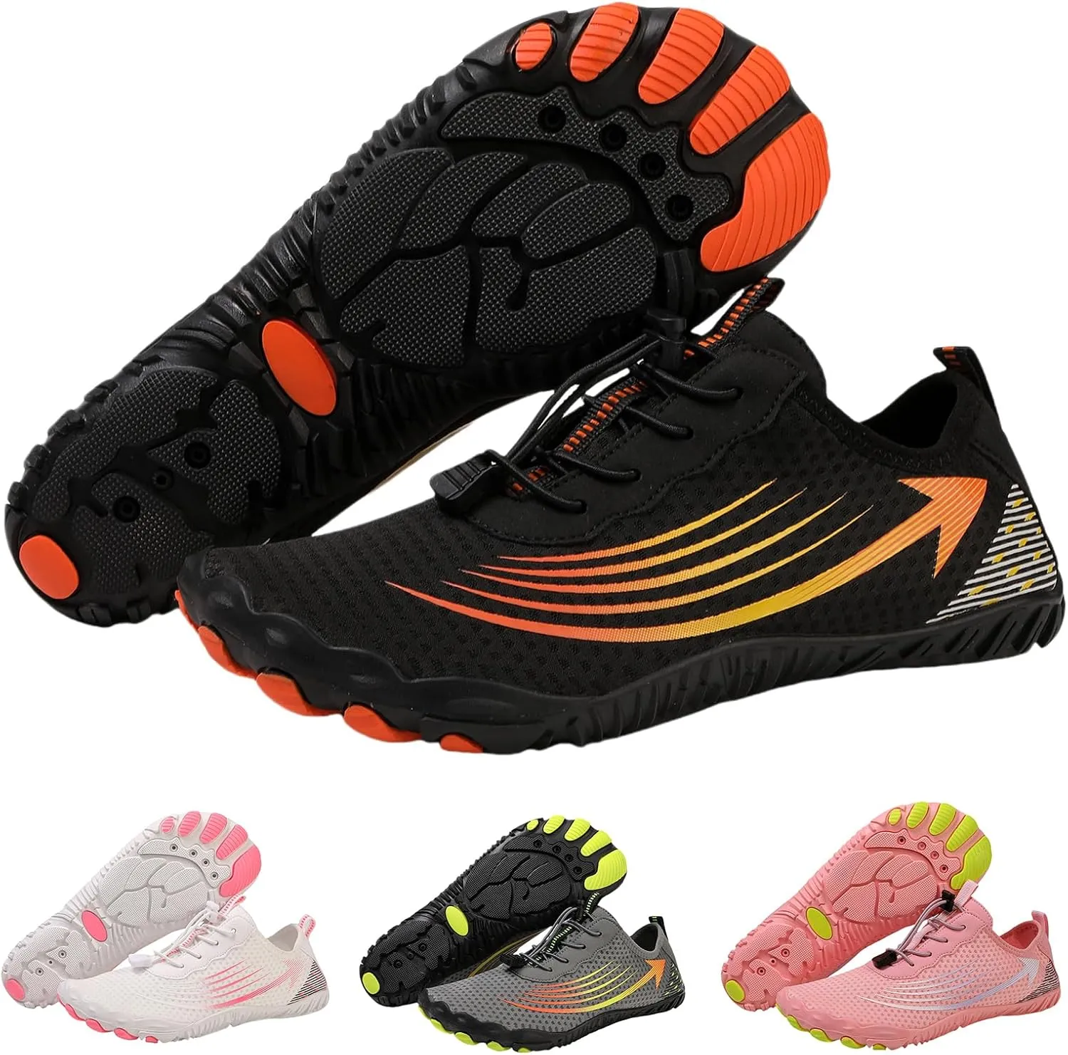 Womens Barefoot Shoes Wide Toe Box Slip On Walking Shoes Grounded Footwear for Women with Neuropathy Breathable Lightweight Hiking Zero Drop