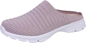 Womens Breathable Mesh Walking Mules Sneakers Tennis Shoes Men Food Service Shoes Dressy Casual Waterproof Sneakers Steel Toe Tennis Shoe Cross Trainer Shoe