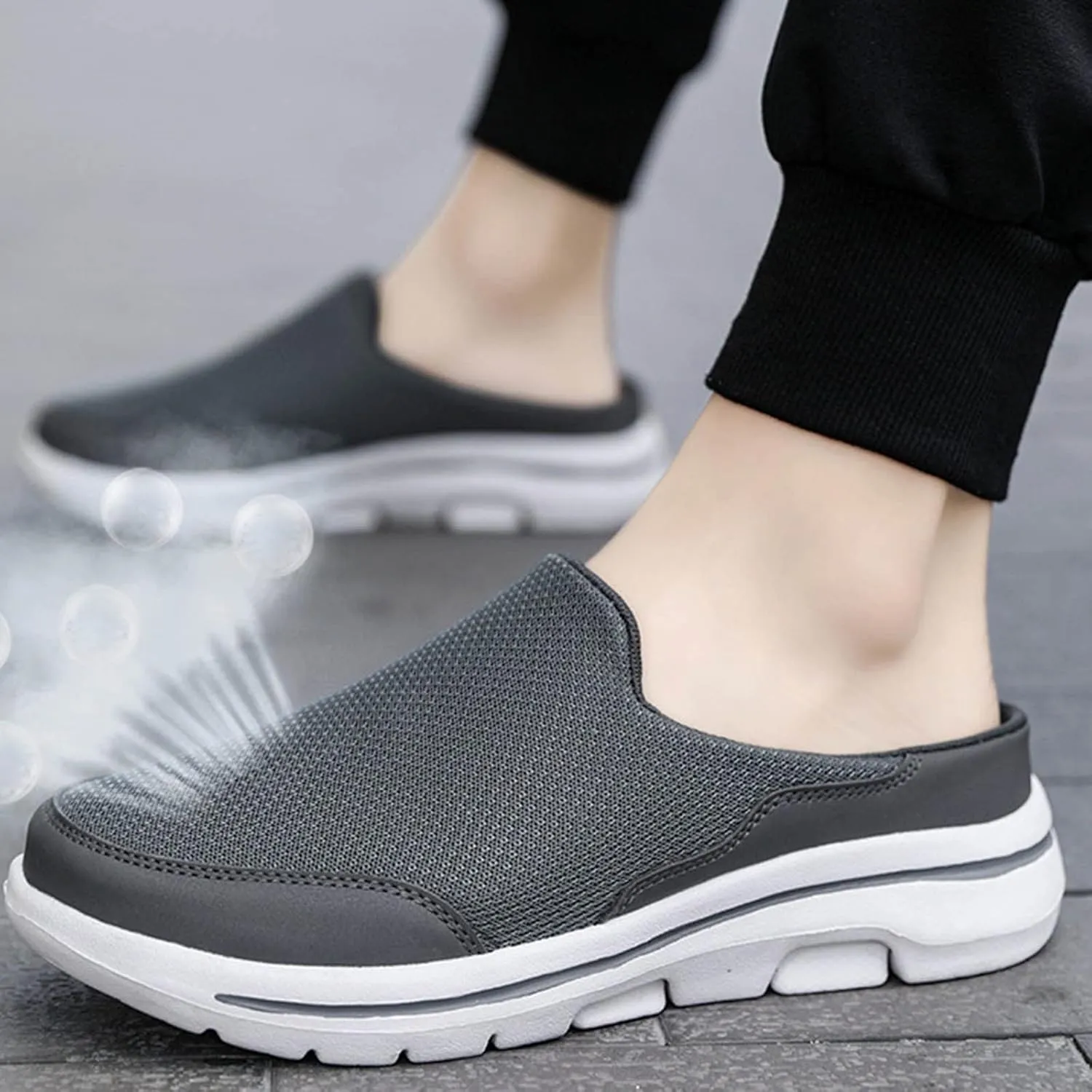 Women's Casual Slip on Half Shoes Breathable Mens Running Shoes Comfortable Dress Casual Shoes Walking Sneakers Tennis Shoe Loafers Dress Shoe