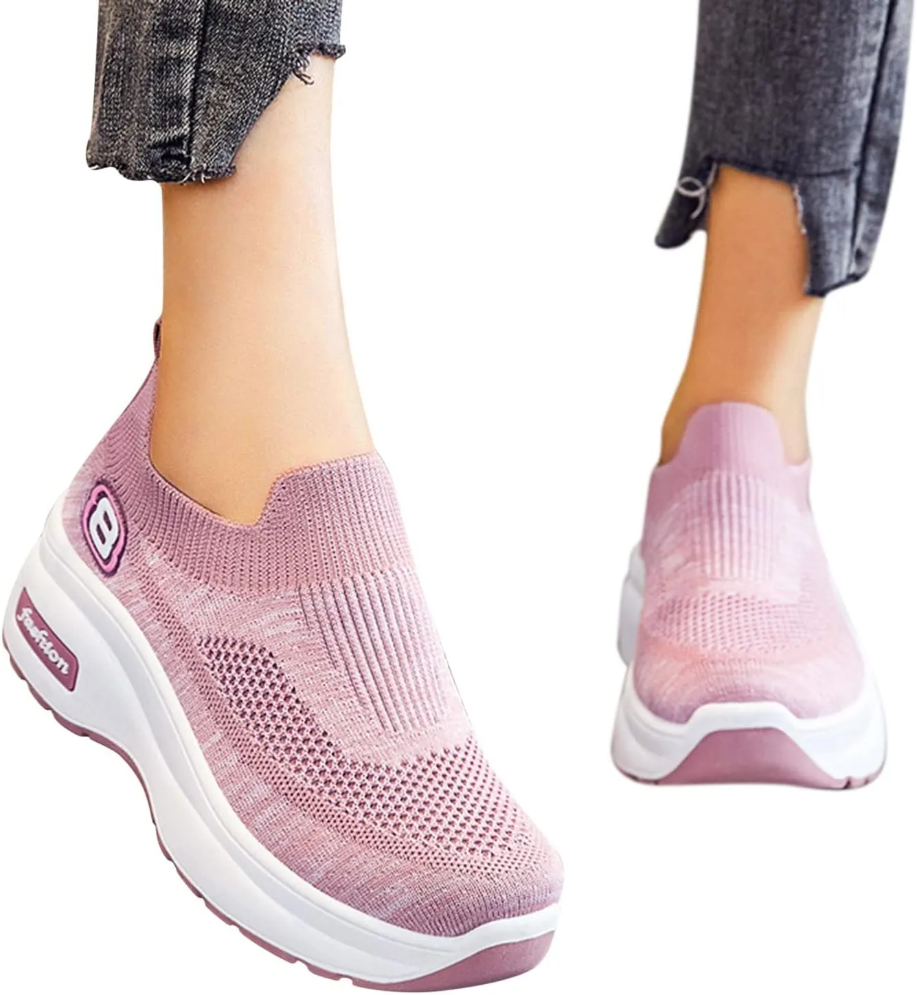 Womens Casual Sneakers Casual White Tennis Walking Shoes Casual Sneakers for Women Breathable Workout Shoes
