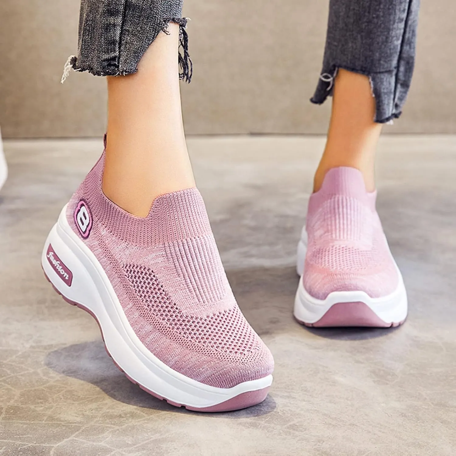 Womens Casual Sneakers Casual White Tennis Walking Shoes Casual Sneakers for Women Breathable Workout Shoes
