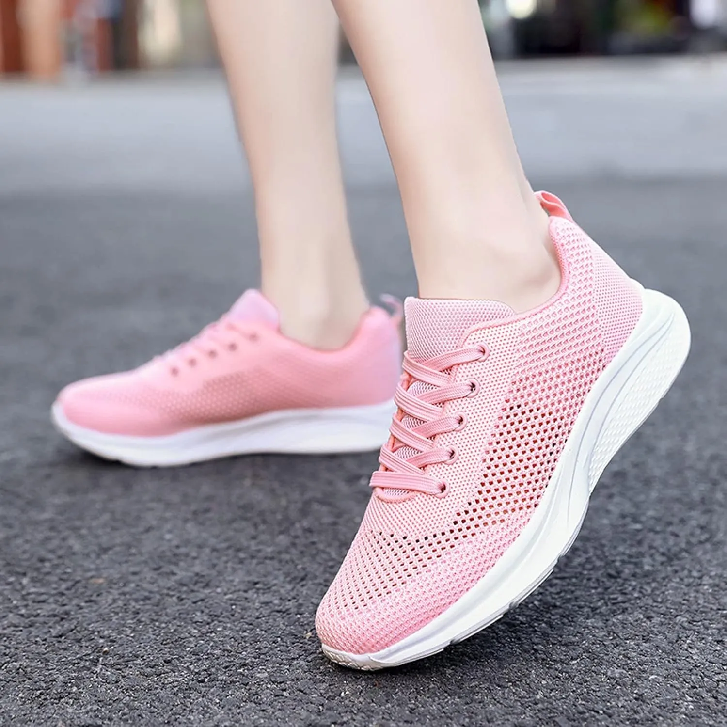 Women's Comfortable Walking Running Tennis Shoes Lace Up Mens Dress Shoes Breathable Women's Shoes Casual Chunky Sneakers Platform Tennis Shoe Trainers Shoe