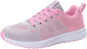 Women's Fashion Sneaker Lace Up Low Top Comfortable Walking Shoes Women Tennis Shoes Clearance Women's Navy Loafers High Top Platform Sneakers for Women