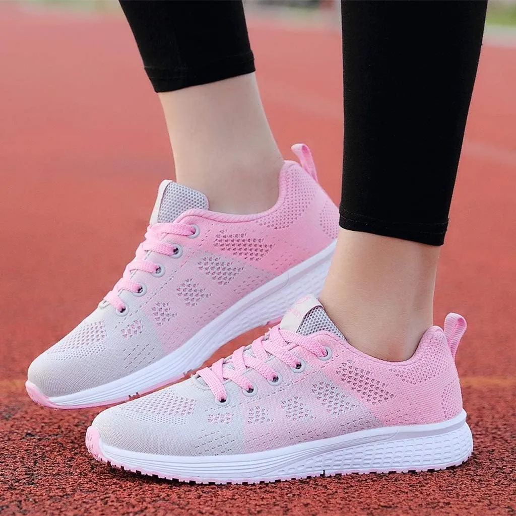 Women's Fashion Sneaker Lace Up Low Top Comfortable Walking Shoes Women Tennis Shoes Clearance Women's Navy Loafers High Top Platform Sneakers for Women