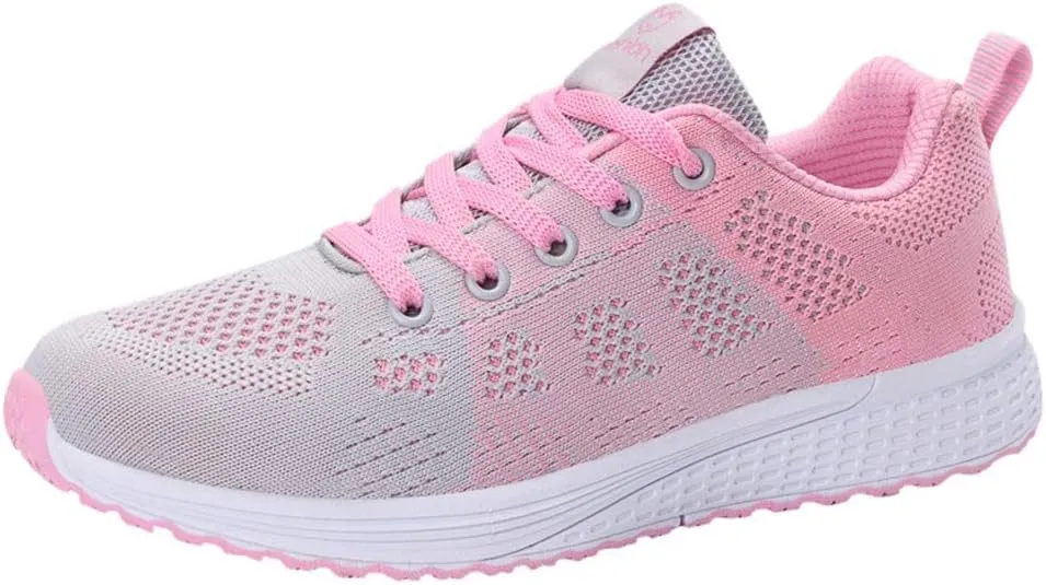 Women's Fashion Sneaker Lace Up Low Top Comfortable Walking Shoes Women Tennis Shoes Clearance Women's Navy Loafers High Top Platform Sneakers for Women