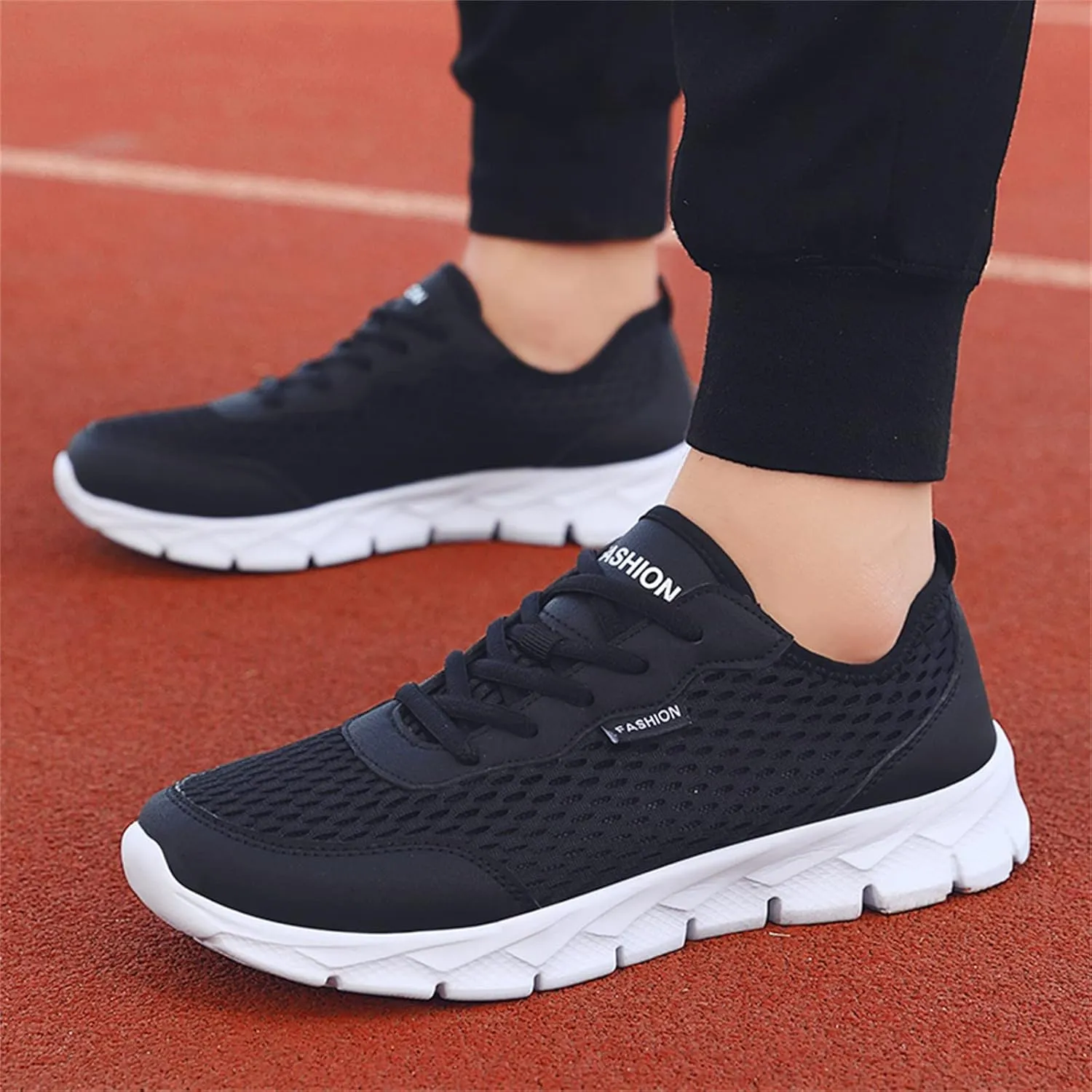 Women's Fashion Sneaker Mesh Slip On Black Non Slip Shoes for Women Comfortable Wide Tennis Shoes for Men Womens Comfortable Loafers White Sneakers for Men