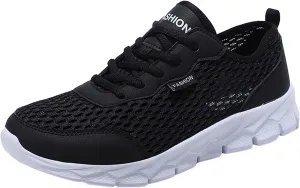 Women's Fashion Sneaker Mesh Slip On Black Non Slip Shoes for Women Comfortable Wide Tennis Shoes for Men Womens Comfortable Loafers White Sneakers for Men