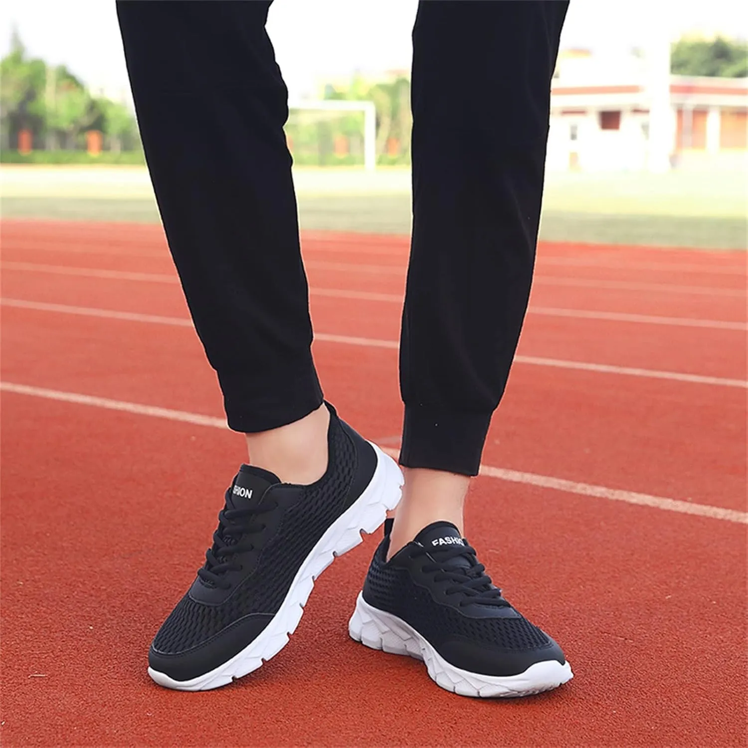 Women's Fashion Sneaker Mesh Slip On Black Non Slip Shoes for Women Comfortable Wide Tennis Shoes for Men Womens Comfortable Loafers White Sneakers for Men