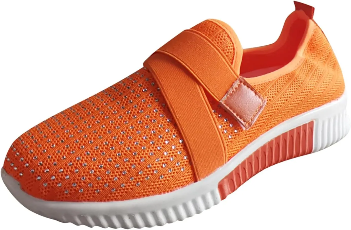Women's Fashion Sneaker Mesh Slip On Black Non Slip Shoes for Women Comfortable Womens Running Shoes White Loafers Cute Sneakers for Women Trendy