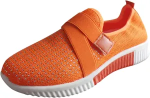 Women's Fashion Sneaker Mesh Slip On Black Non Slip Shoes for Women Comfortable Womens Running Shoes White Loafers Cute Sneakers for Women Trendy