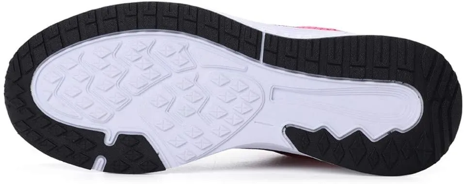 Women's Fashion Sneaker Non Slip Breathable Lightweight Comfortable Lace Up Running Shoes Mens Womens Loafer Shoes Black Platform Sneakers for Women