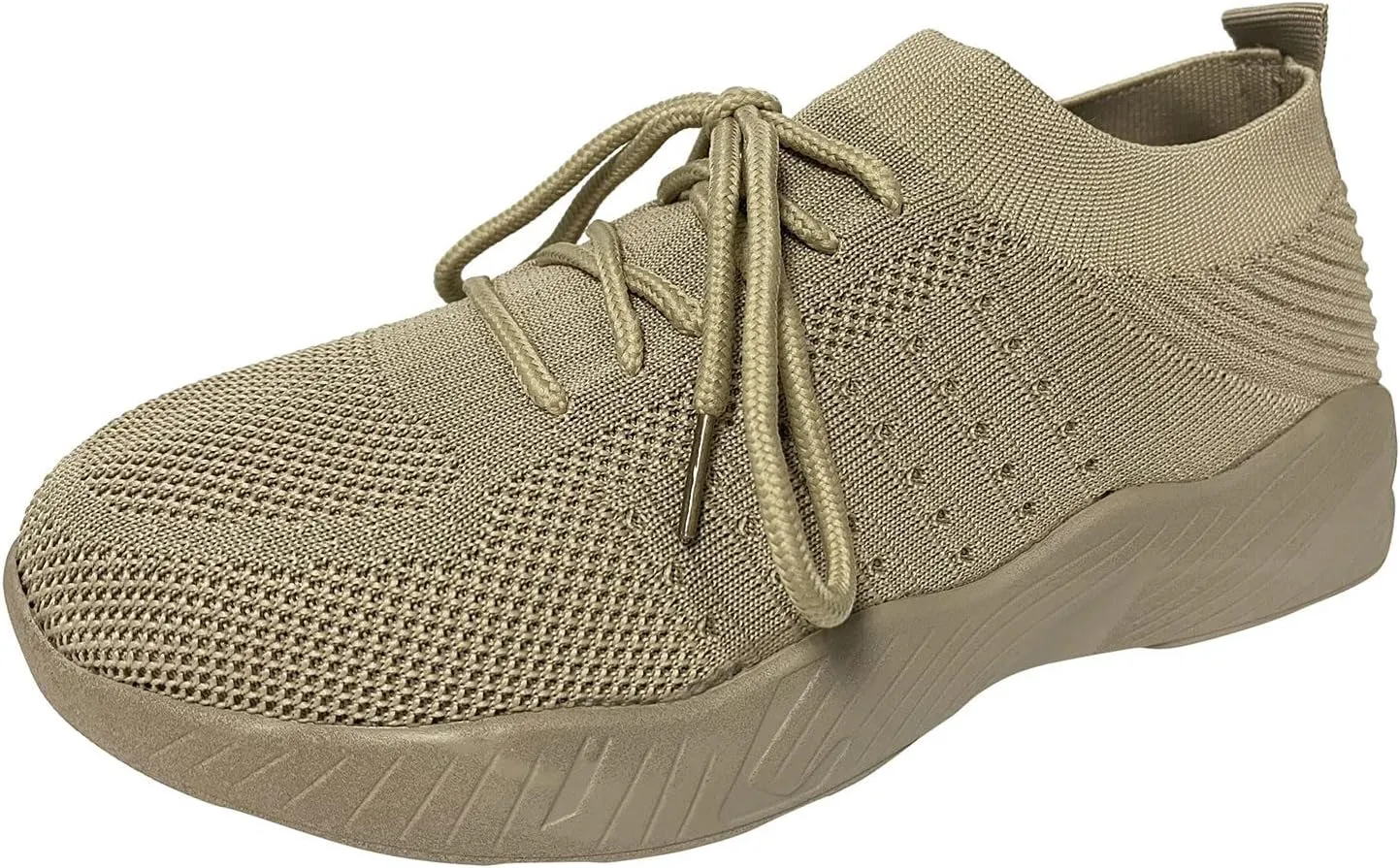 Women's Fashion Sneaker Non Slip Breathable Lightweight Comfortable Lace Up Walking Shoes Women Womens Orthopedic Loafers White Chunky Sneakers