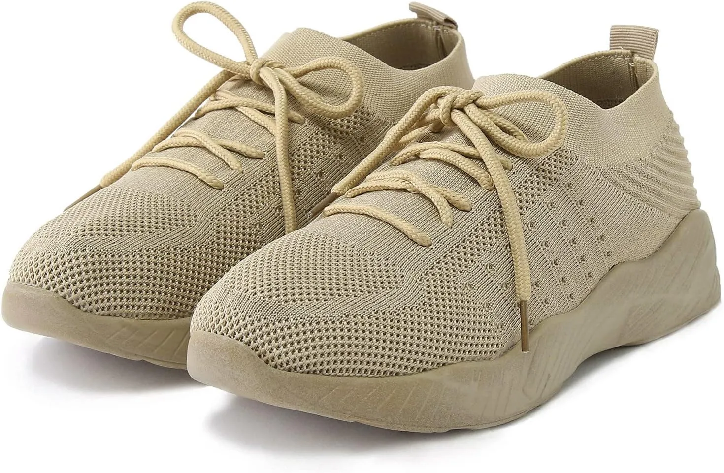 Women's Fashion Sneaker Non Slip Breathable Lightweight Comfortable Lace Up Walking Shoes Women Womens Orthopedic Loafers White Chunky Sneakers
