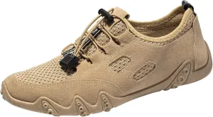 Women's Fashion Sneaker Non Slip Lace Up Comfort Women's Work or Walking Sneakers Running Shoes Womens White Loafers Womens Leather Sneakers