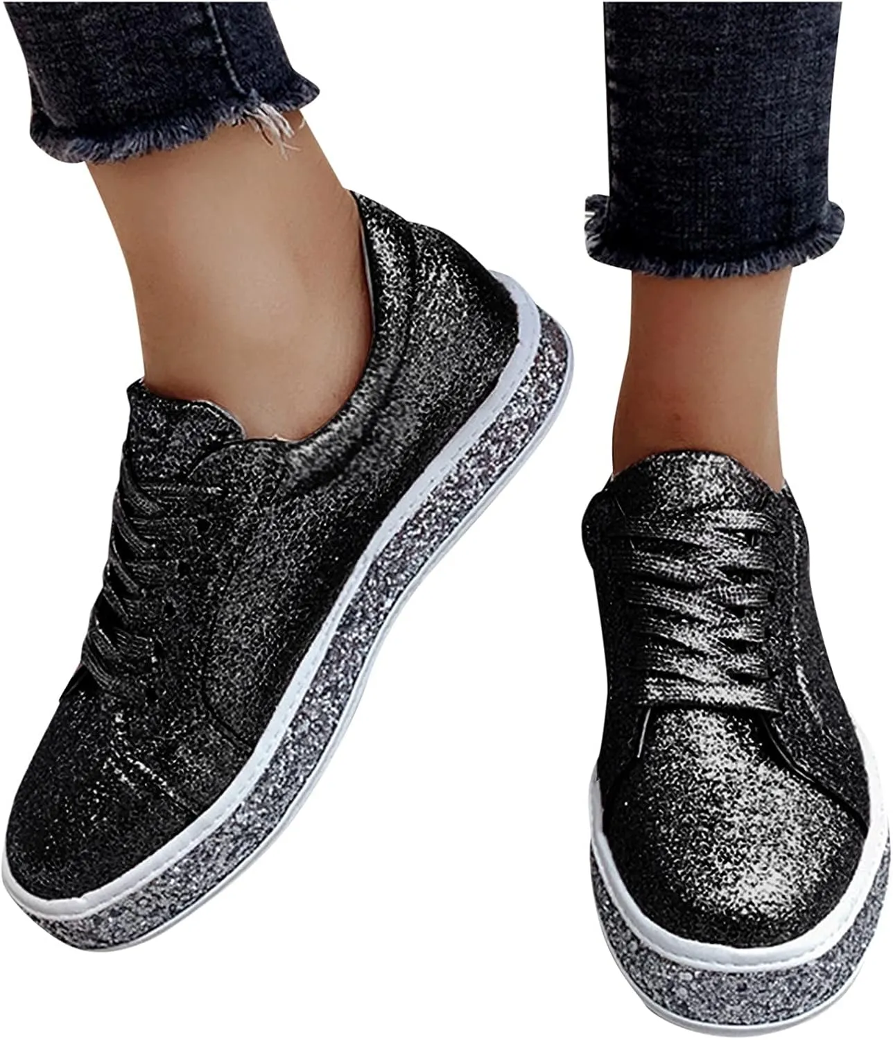 Womens Gold Platform Sneakers Size 11 Slip On Sneakers Women Wide Winter Black Shoes Women Slip On Wedges White Fashion Sneakers Women Arch Support Zapatos para Entrenar De Mujer Gym