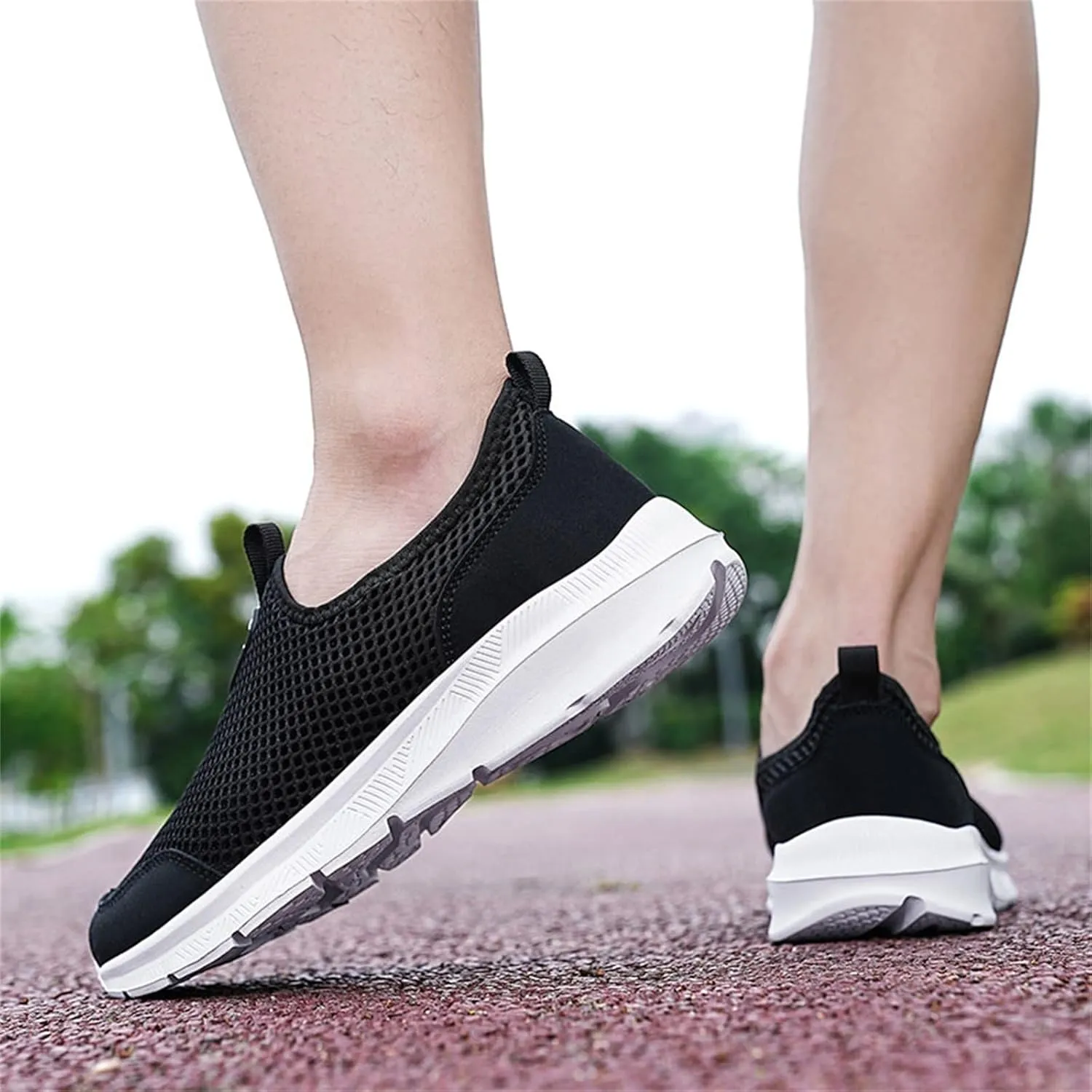 Womens Non Slip Work Shoes Slip On Water Resistant Walking Shoes Women Arch Support Dressy Casual Shoes Chunky Sneakers Red Tennis Shoe Loafers Shoe