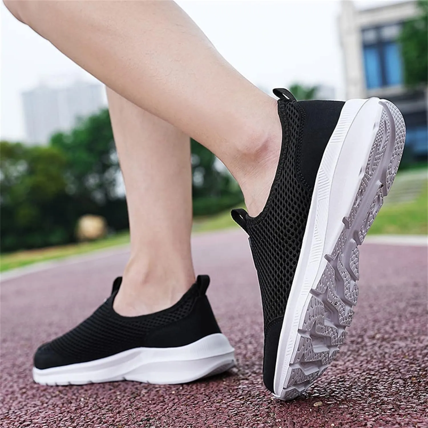 Womens Non Slip Work Shoes Slip On Water Resistant Walking Shoes Women Arch Support Dressy Casual Shoes Chunky Sneakers Red Tennis Shoe Loafers Shoe