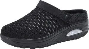 Women's Orthopedic Clogs with Air Cushion Support To Reduce Back and Knee Pressure Breathable Mesh Non Slip Sandals Lightweight Walking Slippers Shoes