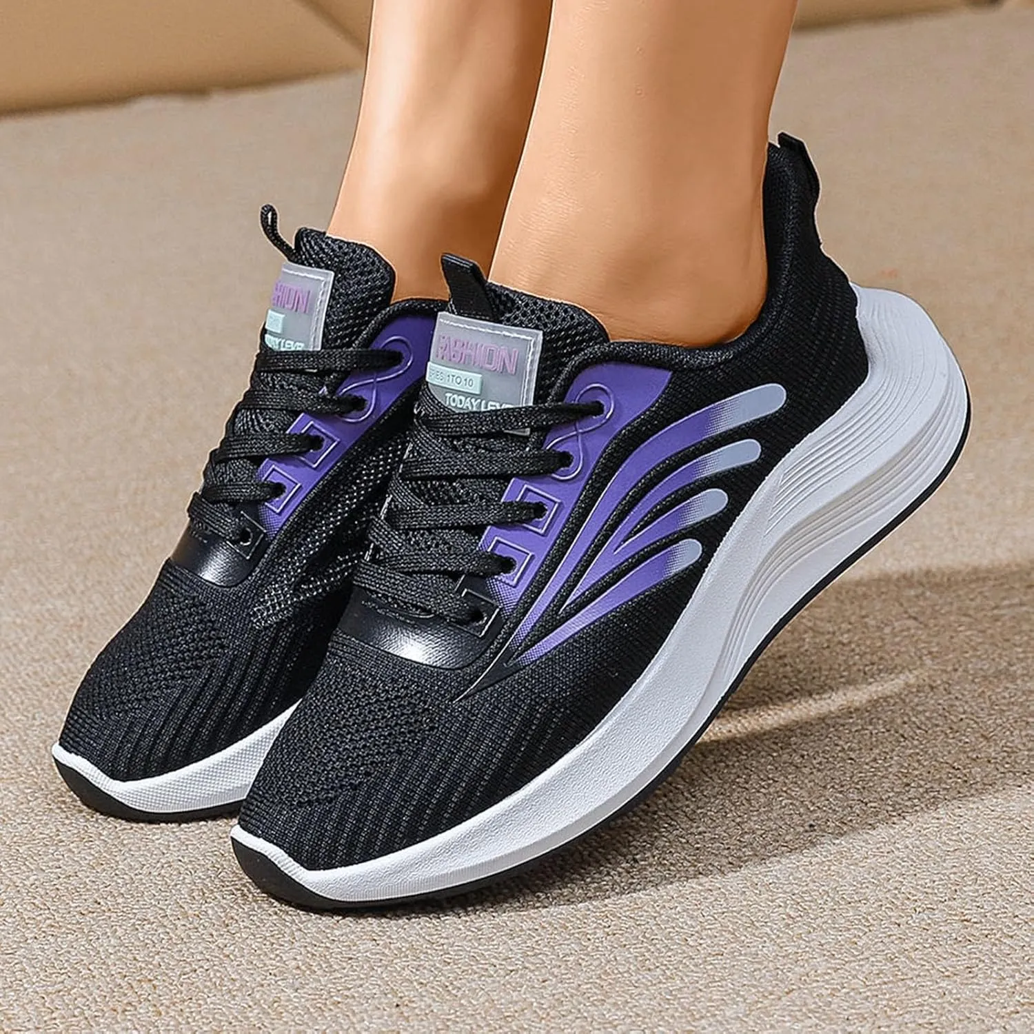 Women's Running Shoes Size 8.5 Wide Zapatos De Fiesta para Mujer Elegantes Comodos Black Casual Shoes for Women Trendy Business Casual Sneakers for Women 2023 Womens Shoes Winter Slip Ons Size 7.5