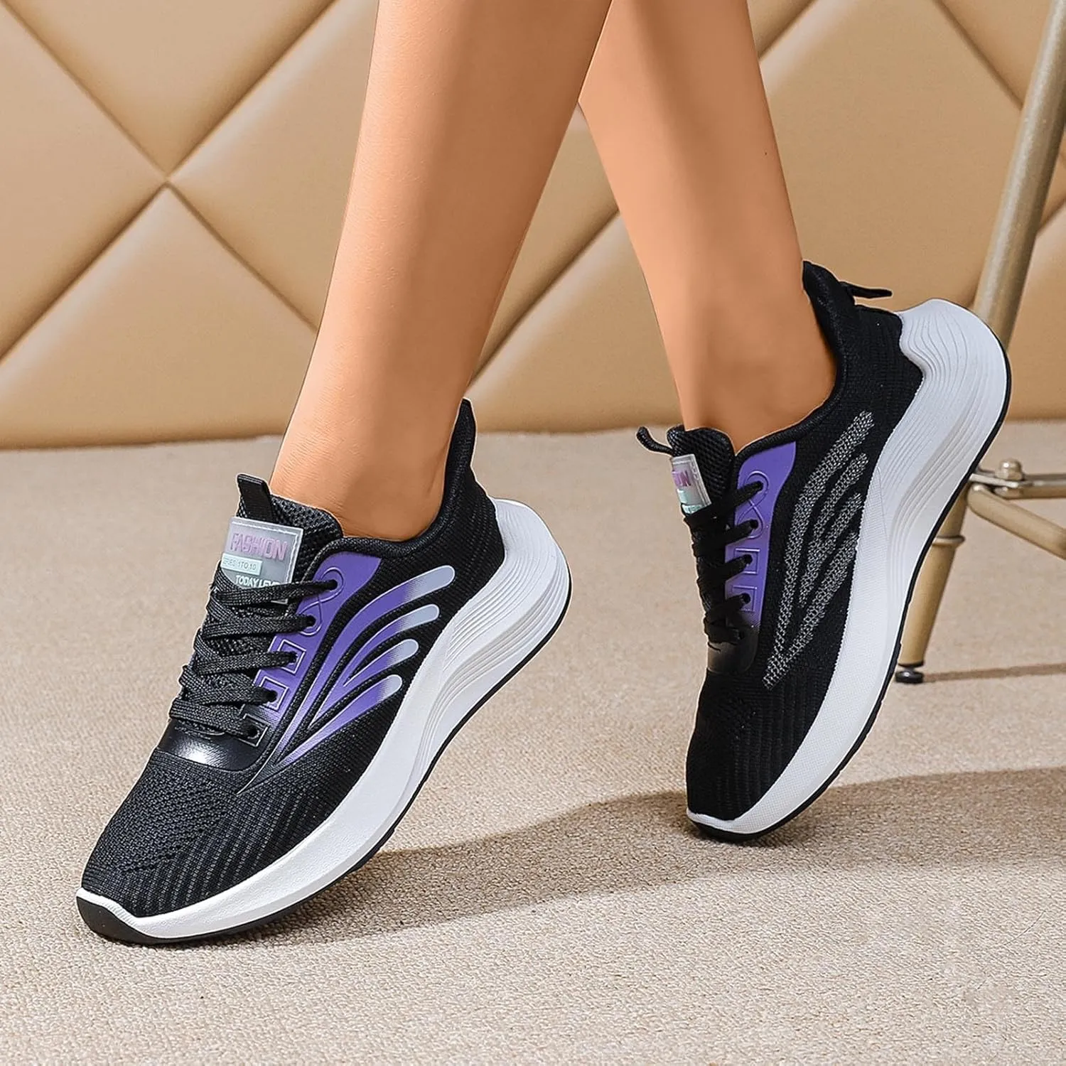 Women's Running Shoes Size 8.5 Wide Zapatos De Fiesta para Mujer Elegantes Comodos Black Casual Shoes for Women Trendy Business Casual Sneakers for Women 2023 Womens Shoes Winter Slip Ons Size 7.5