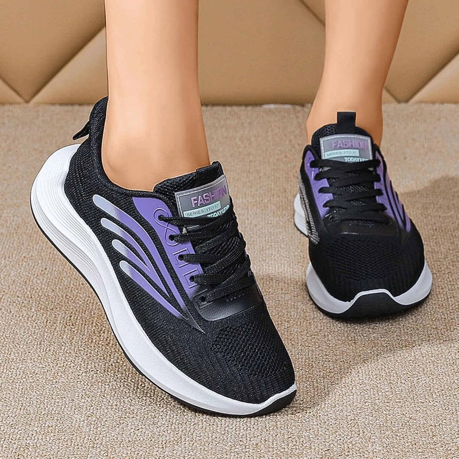 Women's Running Shoes Size 8.5 Wide Zapatos De Fiesta para Mujer Elegantes Comodos Black Casual Shoes for Women Trendy Business Casual Sneakers for Women 2023 Womens Shoes Winter Slip Ons Size 7.5
