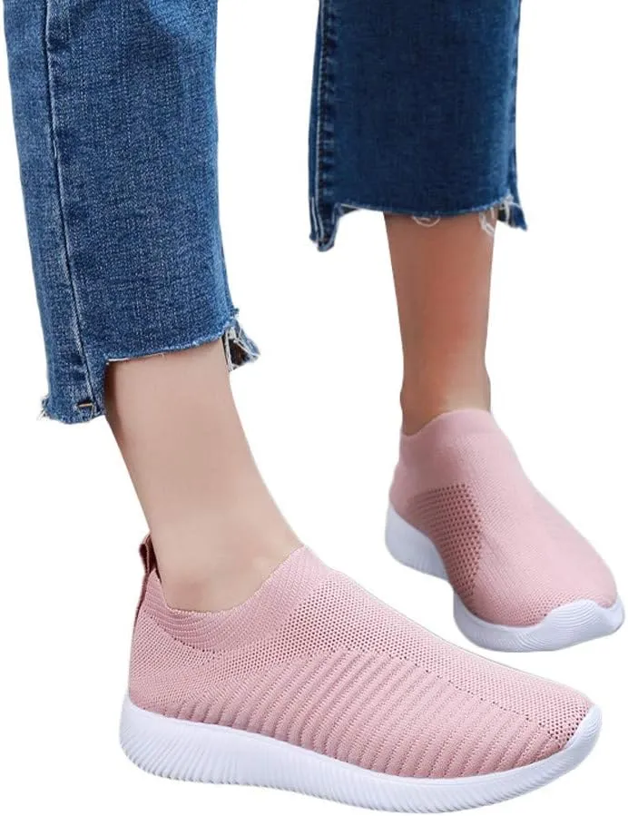 Womens Running Shoes Slip-on Walking Sneakers Womens Running Shoes Wide Width Shoes Dressy Casual Walking Sneakers Tennis Shoe Loafers Casual Slip On