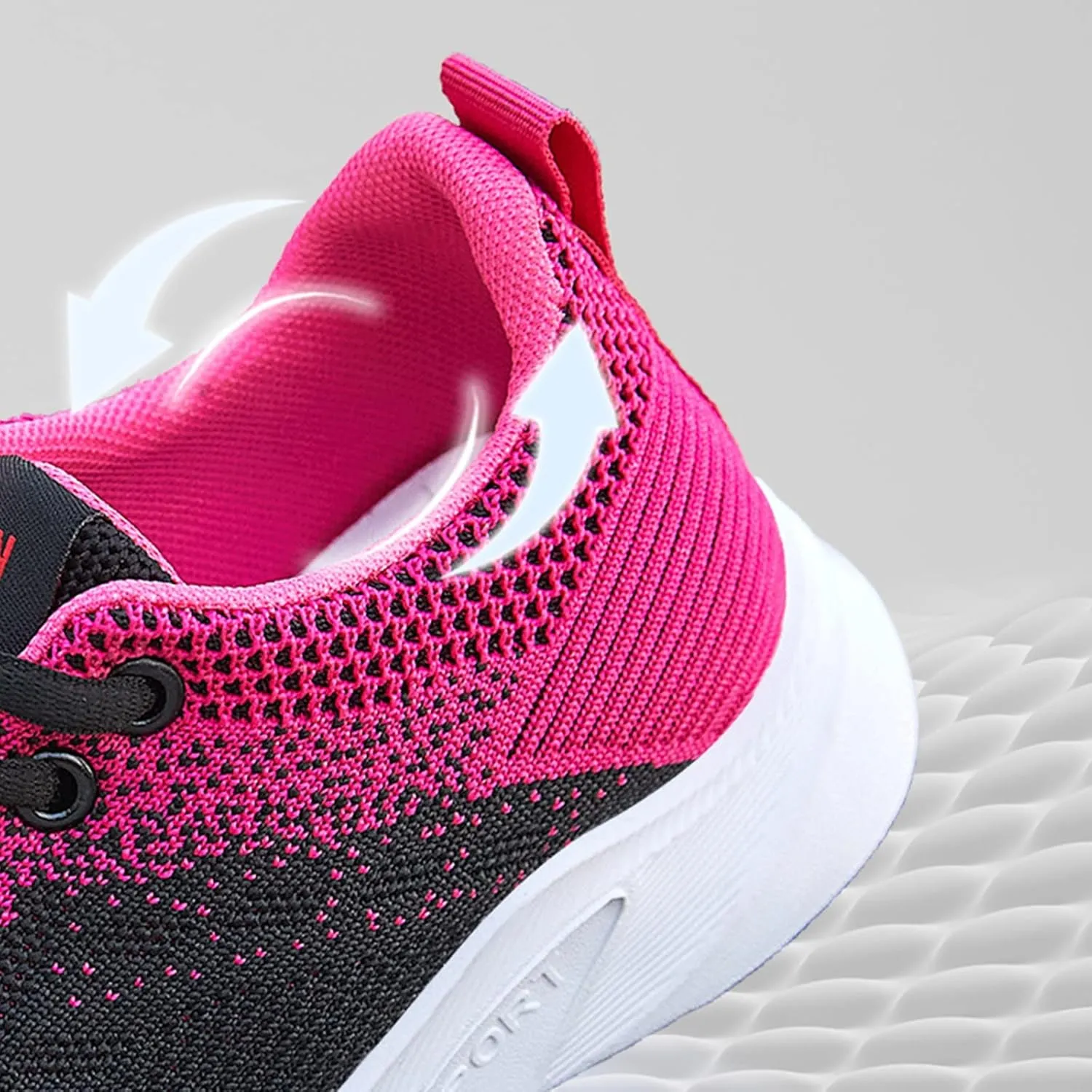 Womens Running Trainers Athletic Sneakers Ladies Breathable Mesh Sport Shoes Non Slip Workout Gym Athletic Jogging