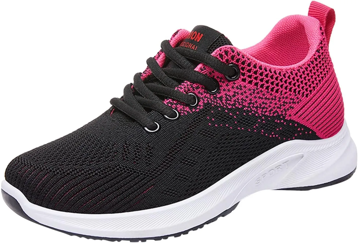 Womens Running Trainers Athletic Sneakers Ladies Breathable Mesh Sport Shoes Non Slip Workout Gym Athletic Jogging