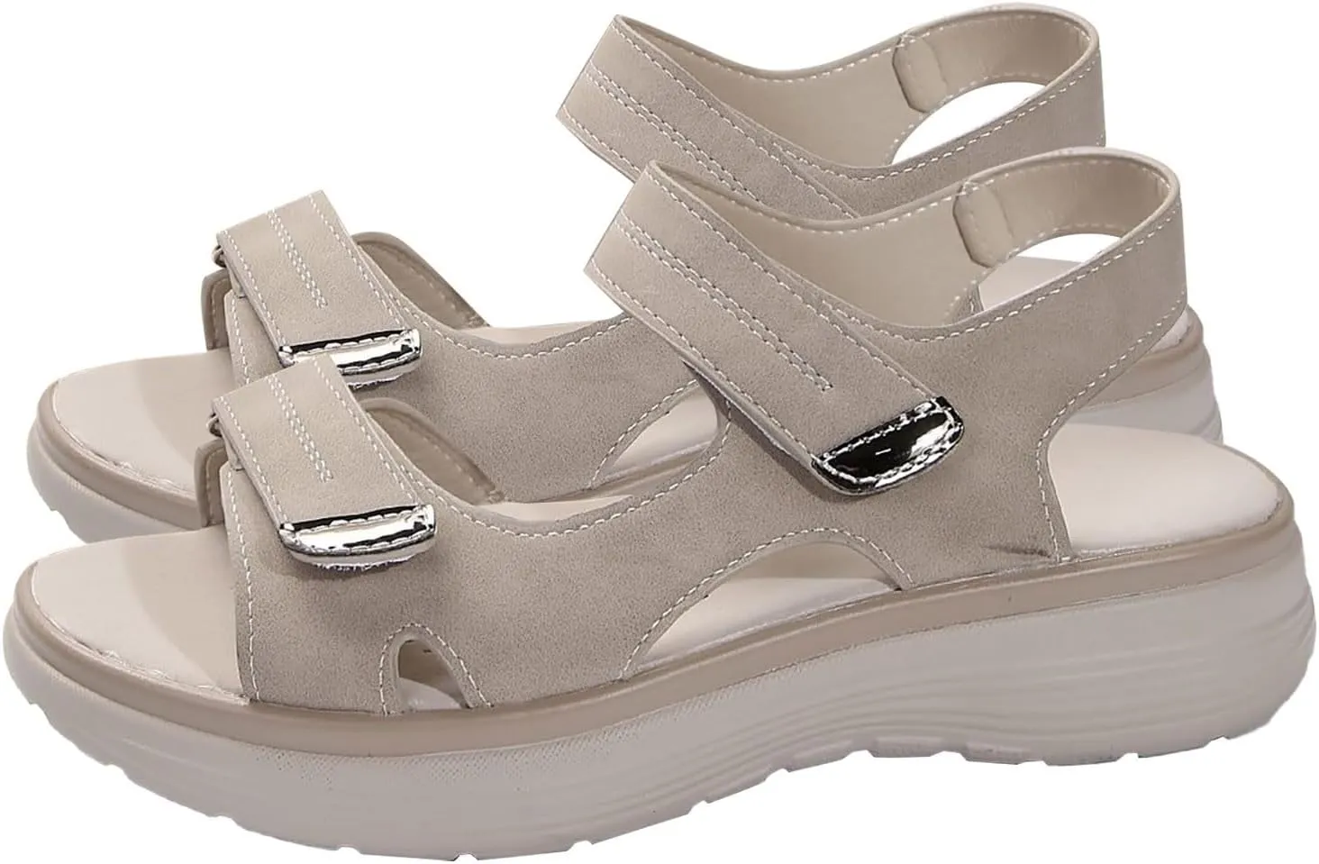 Womens Sandals Orthopedic Sport Shoes with Soft Cushion Foam Comfortable Walking Sandal Arch Support Wide Fit Dress Comfy Orthotic Recovery Athletic Travel Summer Sandal Dressy Back Strap