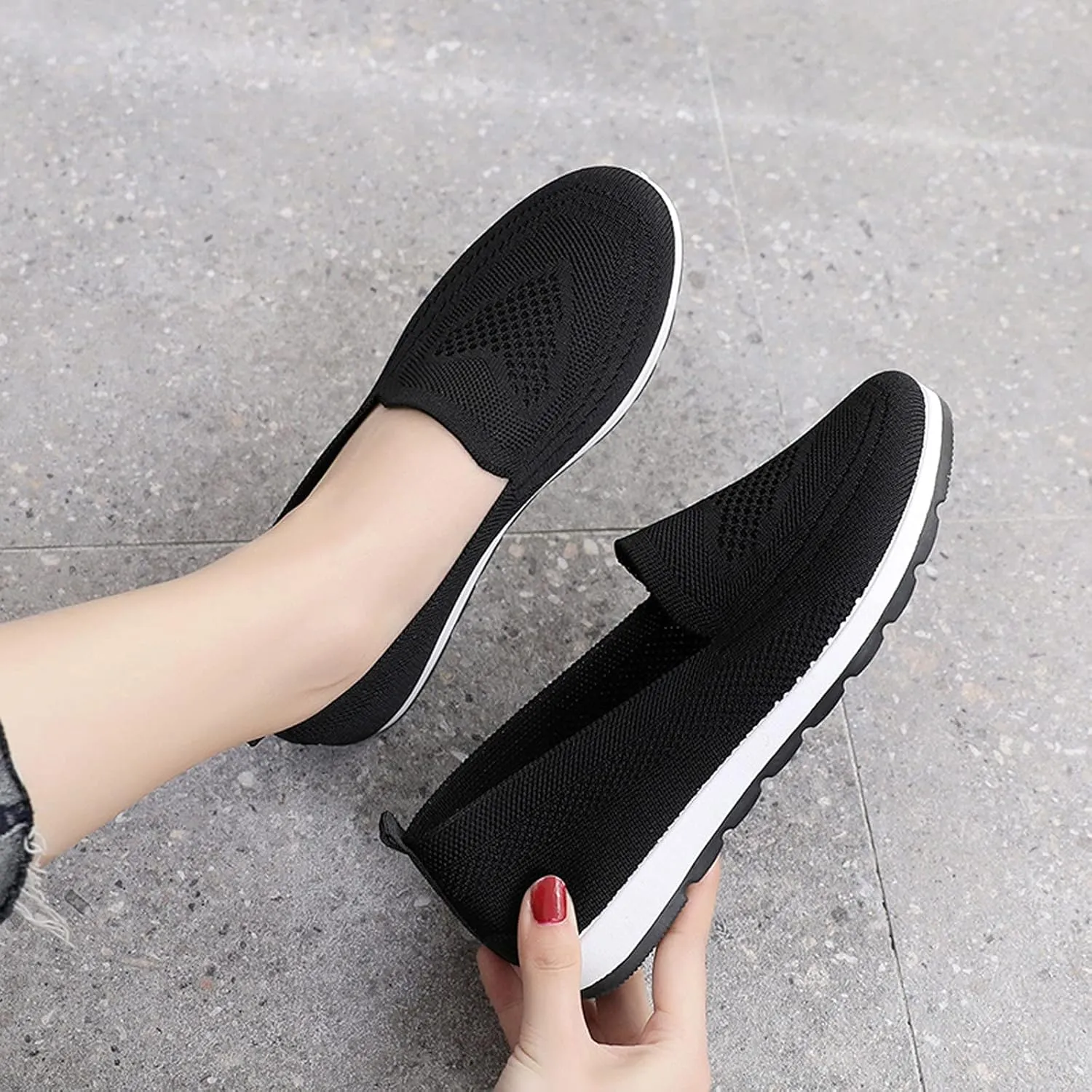 Womens Shoes 7.5 Wide Width Sneakers Slip On Sneakers Women Arch Support Wide Shoes for Women Sneakers Womens Light Weight Walking Sneakers Size 10 Wide Zapatos Das OrtopéDicos para Mujeres