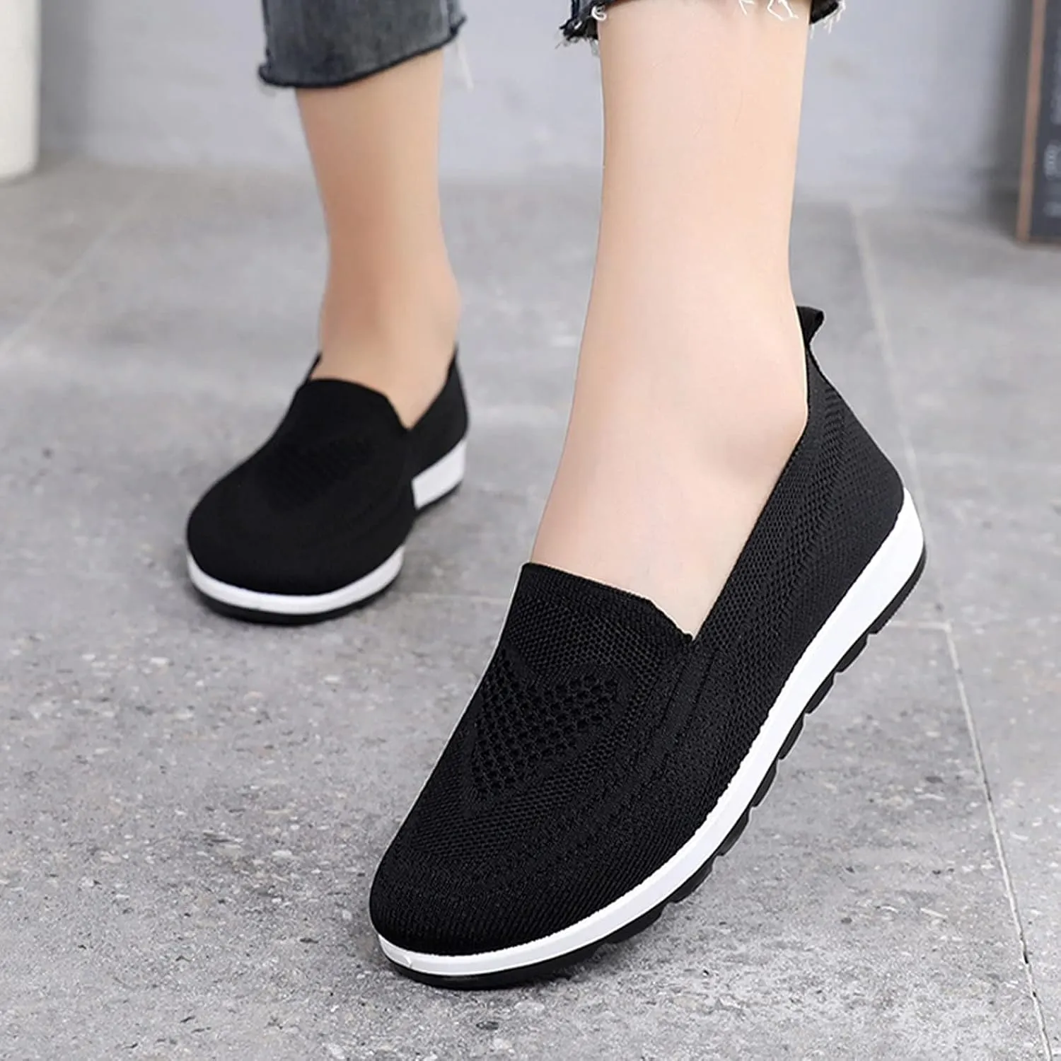 Womens Shoes 7.5 Wide Width Sneakers Slip On Sneakers Women Arch Support Wide Shoes for Women Sneakers Womens Light Weight Walking Sneakers Size 10 Wide Zapatos Das OrtopéDicos para Mujeres