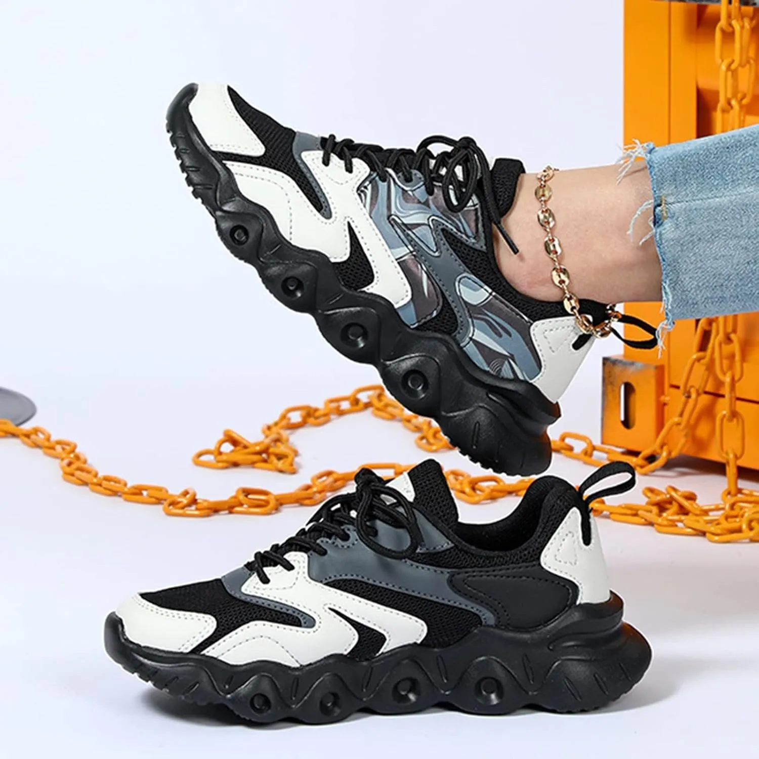 Womens Shoes Casual Sneakers Comfy Shoes Women Dressy Cute Trendy Black Shoes for Women 2023 Wedge Sneakers for Women White Zapatos para Mujer Comodos De Fiesta