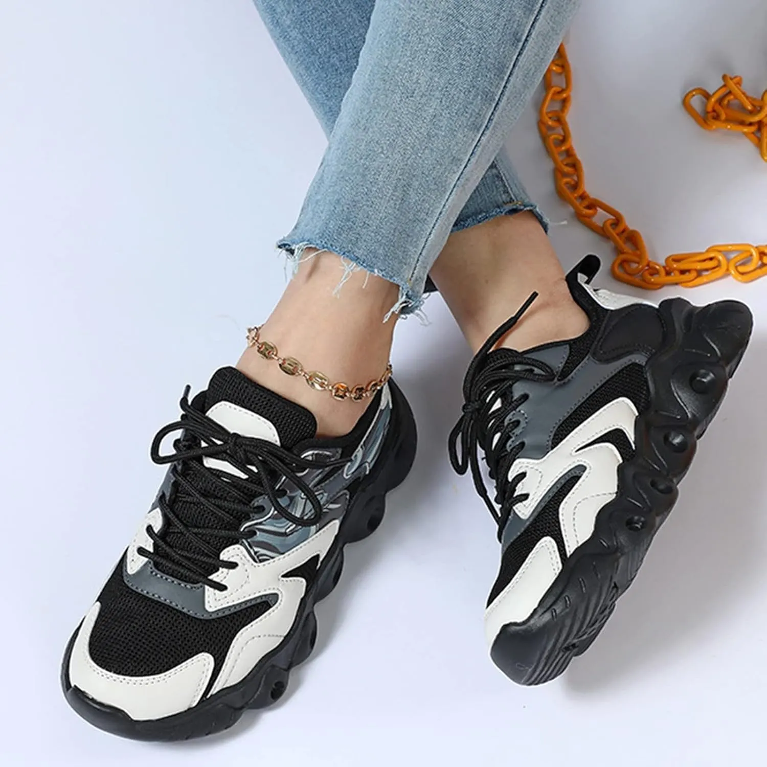 Womens Shoes Casual Sneakers Comfy Shoes Women Dressy Cute Trendy Black Shoes for Women 2023 Wedge Sneakers for Women White Zapatos para Mujer Comodos De Fiesta