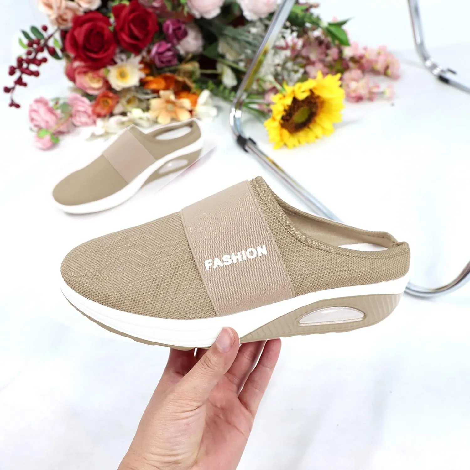 Women's Slip-On Orthopedic Arch Support Backless Running Shoes for Men Winter Shoes Casual Black Platform Sneaker White Tennis Shoe Loafers Dress Shoe