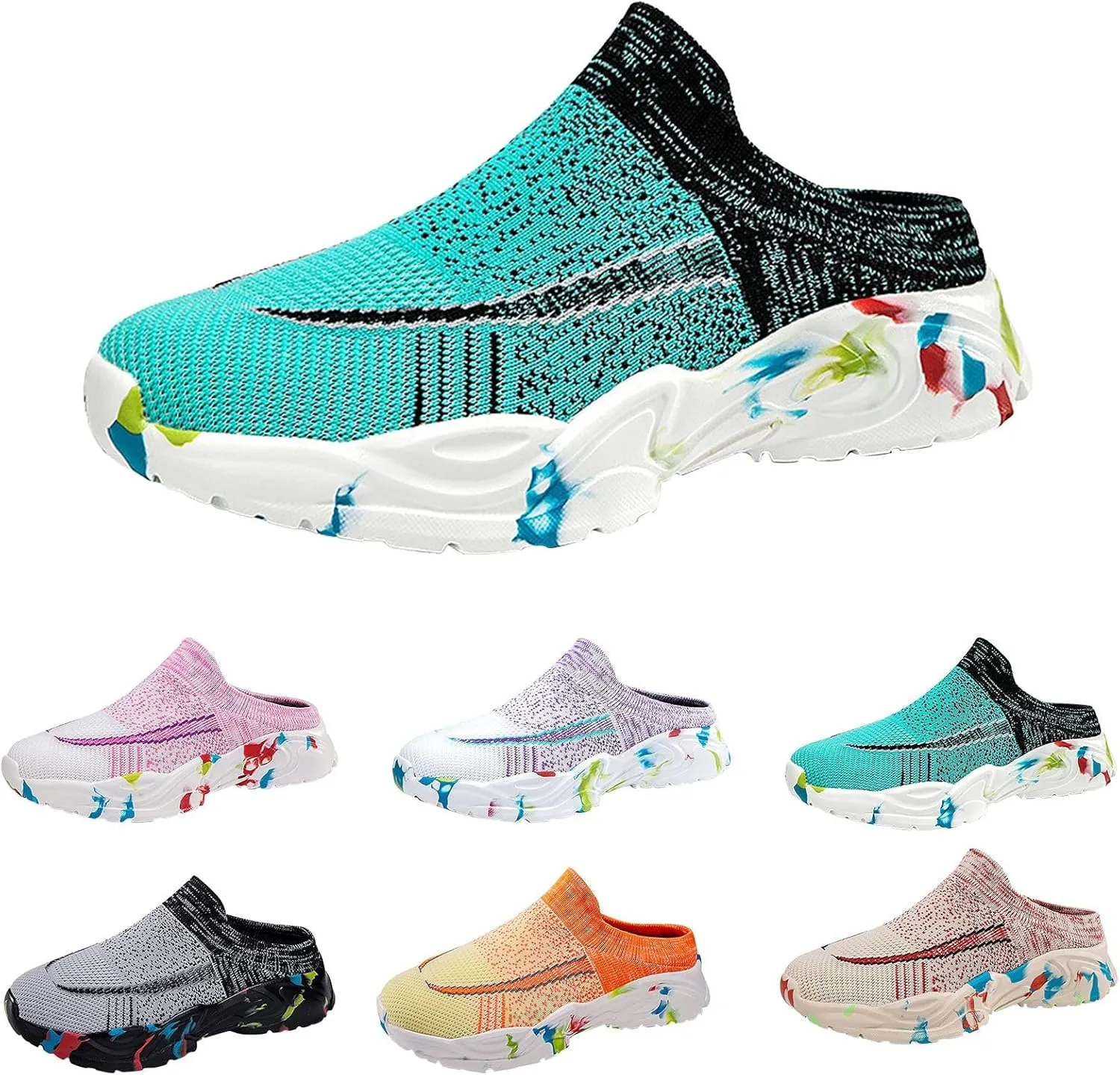 Women's Slip-On Orthopedic Arch Support Backless Womens Running Shoes Food Service Men Shoes Casual Casual Sneakers Platform Tennis Shoe Cross Trainer Shoe